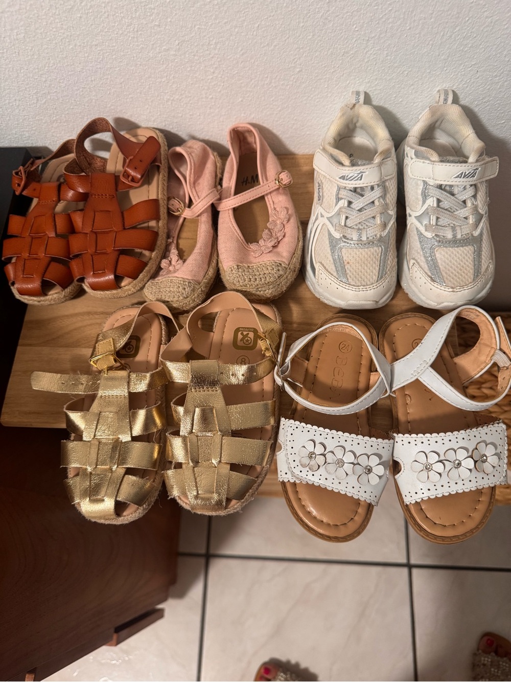 Bundle. 5 toddler girl size 8 shoes.